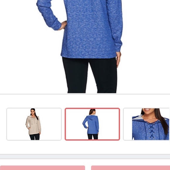 Lace up hoodie pockets sm/medium Louis Dell’Olio - Picture 4 of 13